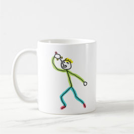 Zwaardslokkende Stickman Koffiemok