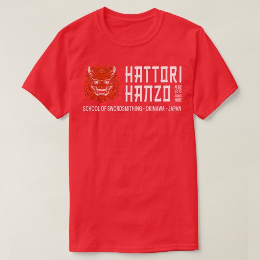 Zwaardsmeedschool Hattori Hanzo T-shirt (Design voorkant)