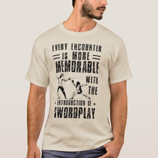 zwaardspel introduceren t-shirt (Voorkant)
