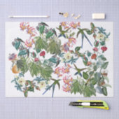 Zwaardstaart Vogelvogels bloemen papier (Craft)