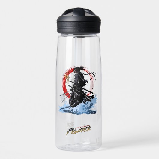 Zwaardvechter | 725ml waterfles (Voorkant)