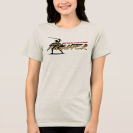 Zwaardvechter | Dames Lange Mouwen Tri-Blend Shirt