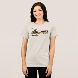Zwaardvechter | Dames Lange Mouwen Tri-Blend Shirt
