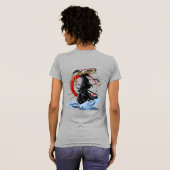 Zwaardvechter | Dames Slim fit T-shirt (Achterkant volledig)
