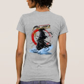 Zwaardvechter | Dames Slim fit T-shirt (Achterkant)