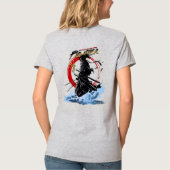Zwaardvechter | Dames V-hals T-shirt (Achterkant)