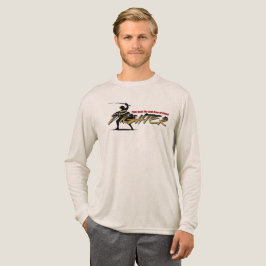 Zwaardvechter | Heren Lange Mouwen Tri-Blend Shirt