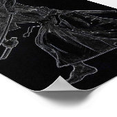 zwaardvechtster poster (Hoek)