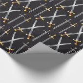 zwaardverlooppapier cadeaupapier (Hoek)