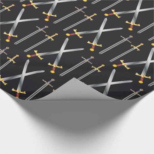 zwaardverlooppapier cadeaupapier (Hoek)