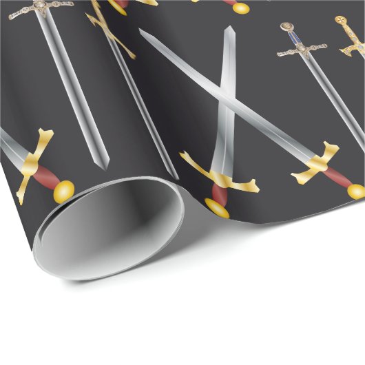 zwaardverlooppapier cadeaupapier (Rol Hoek)