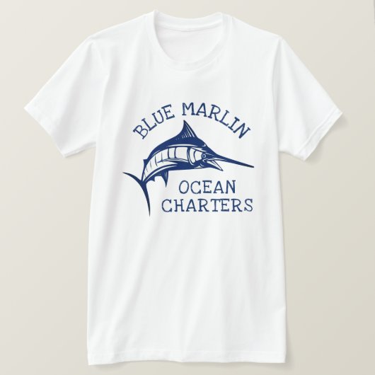 Zwaardvis, Billfish, Blue Marlin T-shirt (Design voorkant)