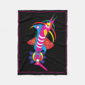 zwaardvis fleece deken (Voorkant)