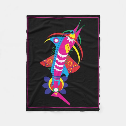 zwaardvis fleece deken (Voorkant)