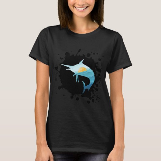 zwaardvis Marlin Sword Fish Broadbill Xiphias Glad T-shirt (Voorkant)