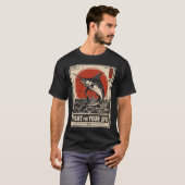  zwaardvis | Ocean Warrior Portrait T-shirt (Voorkant volledig)