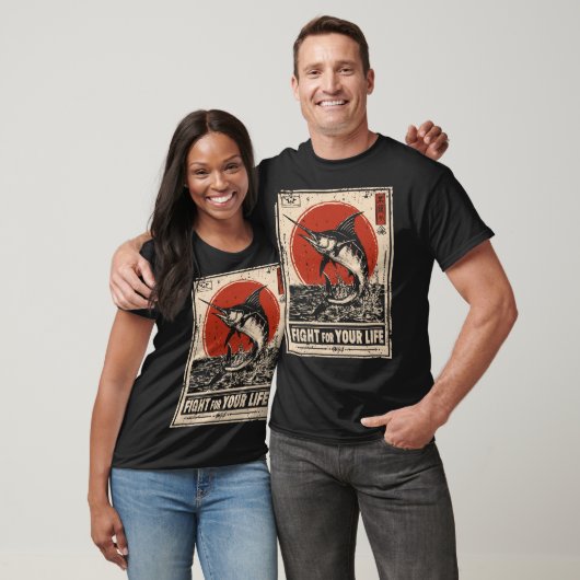  zwaardvis | Ocean Warrior Portrait T-shirt (Unisex)