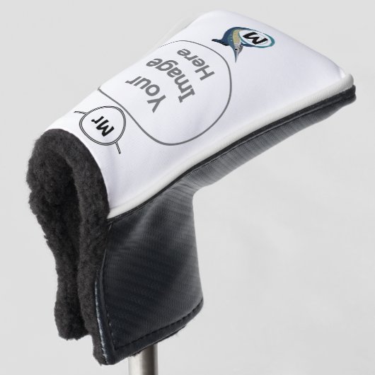 Zwaardvis-pompelmonogram Golfheadcover (3/4 voorkant)