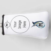 Zwaardvis-pompelmonogram Golfheadcover (Voorkant)
