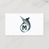 Zwaardvis-pompelmonogram Visitekaartje (Voorkant)