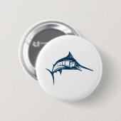 zwaardvis ronde button 5,7 cm (Voorkant /achterkant)