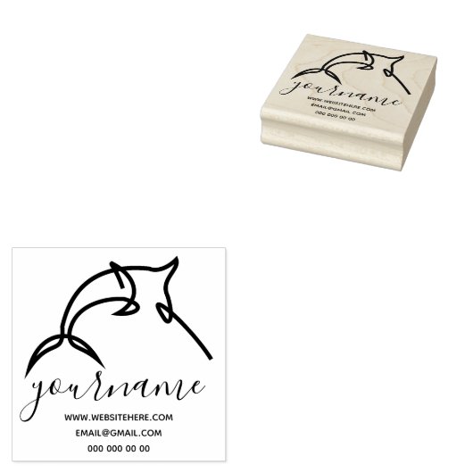 zwaardvis rubberstempel (Gestempeld)