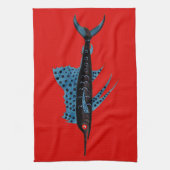 zwaardvis theedoek (Verticaal)