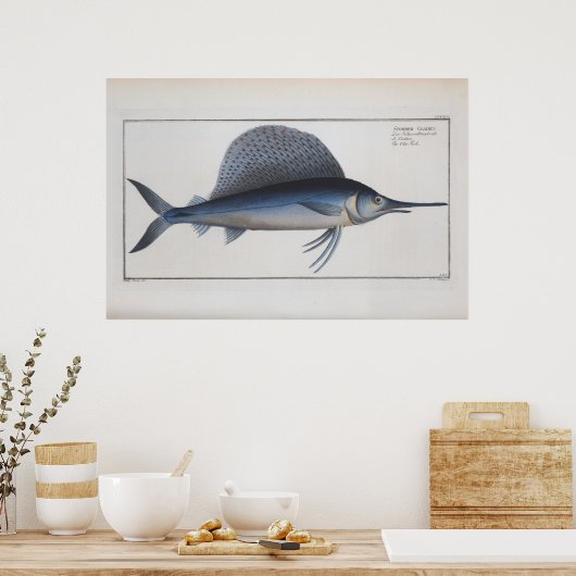 Zwaardvis Trekker Poster (Keuken)