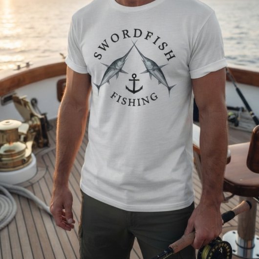 Zwaardvis vissen t-shirt