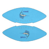 Zwaardvis zeilvis leuk cartoon illustratie american football (Panelen)