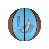 Zwaardvis zeilvis leuk cartoon illustratie basketbal (Verticaal)