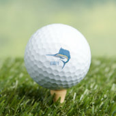 Zwaardvis zeilvis leuk cartoon illustratie golfballen (Insitu Shirt)