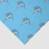 Zwaardvis zeilvis leuk cartoon illustratie tissuepapier (Detail)