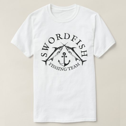 Zwaardvisvangstteam T-shirt (Design voorkant)