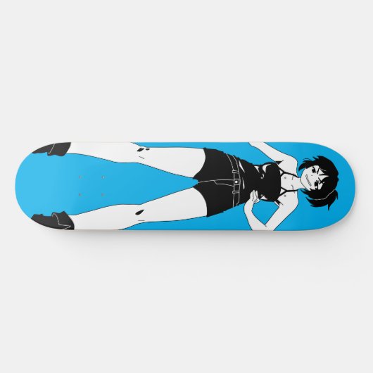 Zwaardvrouw Anime Girl Skateboard Deck (Horizontaal)
