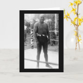 Zwaargewicht In dozen doende Kampioen Jack Johnson Kaart (Gele Bloem)