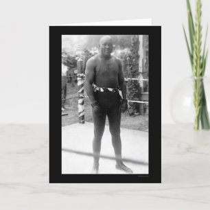 Zwaargewicht In dozen doende Kampioen Jack Johnson Kaart