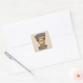 Zwaargewicht Spud Kampioen Boksen Aardappel Vierkante Sticker (Envelop)
