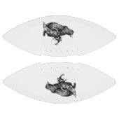 Zwaarlijk beer jagen in eenvoudige tekening american football (Panelen)