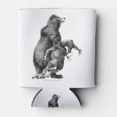 Zwaarlijk beer jagen in eenvoudige tekening blikjeskoeler (Voorkant)