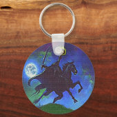 Zwaarloze Horseman in blauw licht Sleutelhanger (Voorkant)