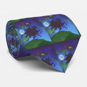 Zwaarloze Horseman in blauw licht Stropdas (Opgerold)