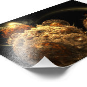 Zwaarte - Fractal Art Foto Uitbreiding Afdruk (Hoek)