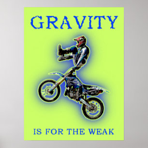 Zwaarte is voor het Poster van de Weak Dirt Bike M
