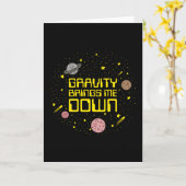 Zwaartekracht brengt me naar beneden kaart (Gele Bloem)