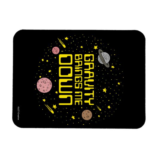 Zwaartekracht brengt me naar beneden magneet (Horizontaal)