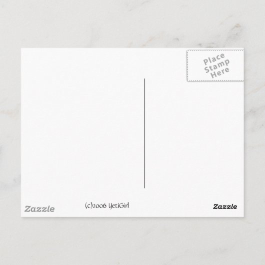 zwaartekracht briefkaart (Achterkant)