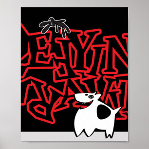 Zwaartekracht Bunny & Doggy Poster