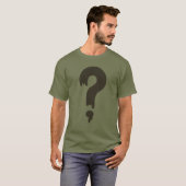 Zwaartekracht Herfsten spullen vraagteken T-shirt (Voorkant volledig)