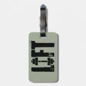 zwaartekracht LIFT Bagagelabel (Achterkant verticaal)